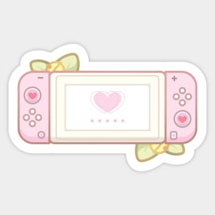 Cute Cozy Pink Big Gaming Console Sticker